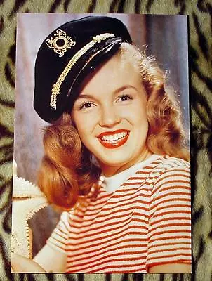 Marilyn Monroe 11X16 Pin-up Poster Norma Jean In Coast Guard Hat Sexy Red Lips! • $24.99