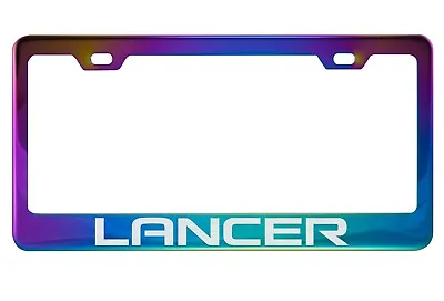 Neo Chrome License Plate Frame For Mitsubishi Lancer • $17.50