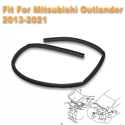 Hood Rubber Weatherstrip Seal Rear 5902A315 For Mitsubishi Outlander 2013-2021 • $18.39