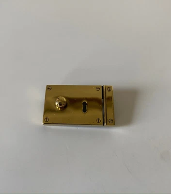 $14.99 • Buy Miniature Dollhouse Door Lock Brass Ball And Ball Metal  Pin