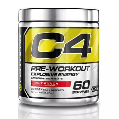 Cellucor Original C4 Pre Workout Fruit Punch 60 Servings Exp 08/2025 New • $32.39