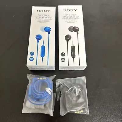 Sony MDREX15AP Earbuds With Mic - Blue And Black • $9.99