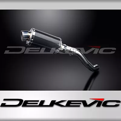 KAWASAKI Z750 2004-2006 225mm OVAL CARBON SILENCER EXHAUST KIT • $240.45