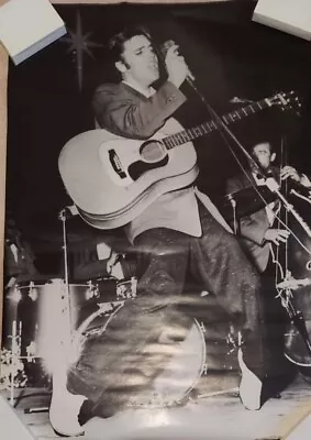 Vintage Elvis Presley Poster Early Rockin' On Stage #43 26 X 38 New • $42