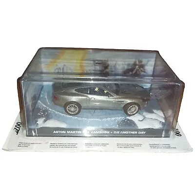 Aston Martin V12 Vanquish Die Another Day 007 James Bond Model In Case & On Card • £12.75