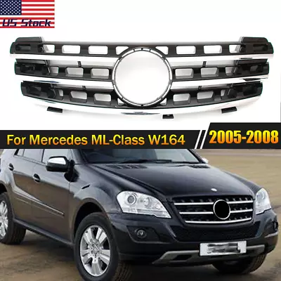 AMG Front Grille Grill Fit Mercedes 2005-2008 ML-Class W164 ML320 ML350 ML500 • $62.96