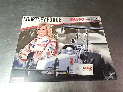 NHRA Courtney Force Promotional Card Handout 8x10 • $14.99