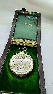 23 Jewel Howard Maritime History 14k Solid Gold Pocket Watch With Box • $2499