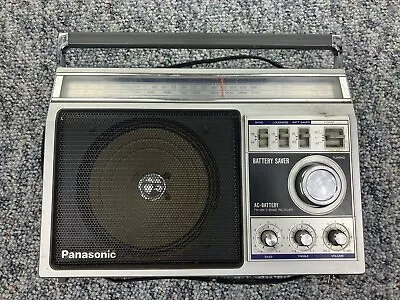 Vintage Panasonic AM/FM Portable Radio Silver Beach Radio • $42.50