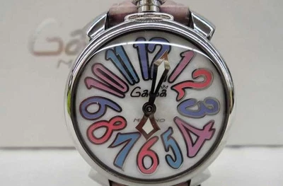 £164.07 • Buy GaGa MILANO Manuale 40 5020.1 White Multi Dial Quartz Men's Watch W/ Box Used