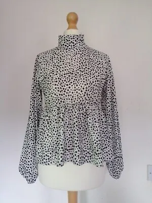 I Saw It First Dalmation Print High Neck Top Size 12 • £8