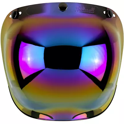 Biltwell Bubble Shield Anti-Fog - Rainbow Mirror • $29.95