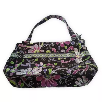 Vera Bradley  Purple Punch  Pattern Stephanie Shoulder Bag Large Purse  • $15