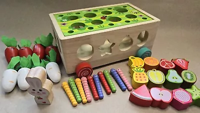 Montessori Wooden Educational Toys For 1 2 3 4 Year Olds Shapes Counting Etc. • $9.99