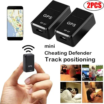 £14.39 • Buy 2X GF07 Mini GPS Real Time Car Locator Tracker Magnetic GSM/GPRS Tracking Device