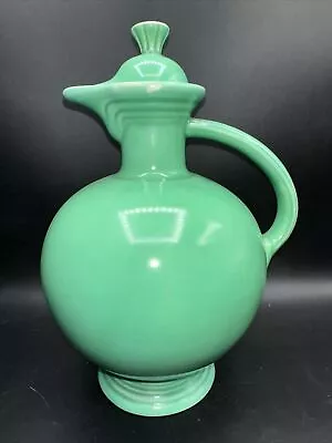 Vintage Fiesta Fiestaware Carafe Pitcher W/ Lid  Green Glaze • $95