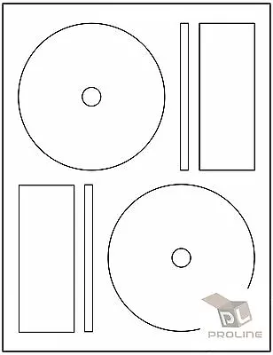 200 CD DVD Laser And Ink Jet Labels -Full Face Memorex Size! 100 Sheets! • $15.95