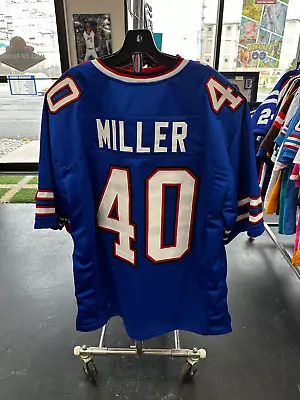 Von Miller Bills Sewn Stitched Blue Jersey Size Mens Xl • $34