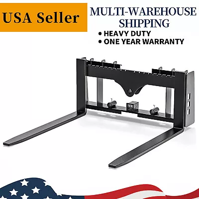 48  4000lbs Pallet Fork Frame & Blades Attachment For Skid Steer Kubota Bobcat • $589.99