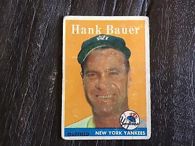 1958 Topps - #9 Hank Bauer • $4