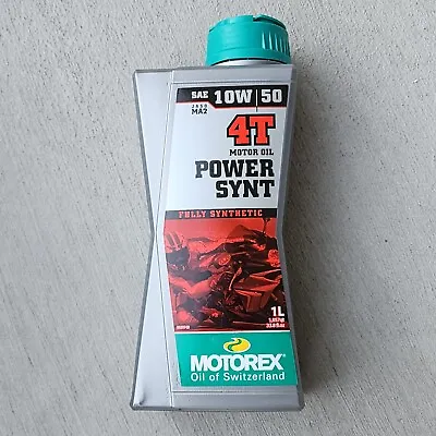 Motorex Power Synt 4T Synthetic Engine Oil 10W-50 1L Sealed Multi Quantity Avail • $15.69