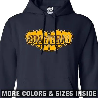 Muay Thai Fists HOODIE Hooded Sweatshirt MMA Knuckle Tattoo Women Ladies Unisex • $44.98