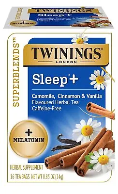 Twinings Superblends Sleep + Melatonin Camomile Cinnamon & Vanilla Flavoured H • £49.46