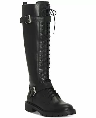 Lucky Brand Inniko Knee High Combat Lace Up Lug Sole Moto Lug Sole Boots • $225