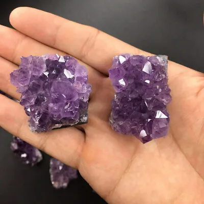 £4.21 • Buy Natural Amethyst Cluster Quartz Crystal Mineral Specimen Healing Stone Rough~AW