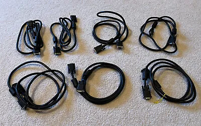 Lot Of 7 Vga Cables 6ft E119932-u Awm 2919 80c 30v Vw-1 Low Voltage Copartner • $4.99