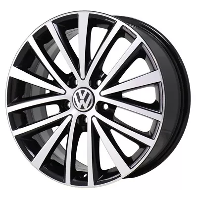 17  Volkswagen Jetta Wheel Rim Factory Oem 69910 2011-2016 Machined Black • $265.50