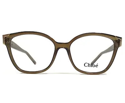 Chloe Eyeglasses Frames CE2695 303 Khaki Clear Brown Square Full Rim 54-16-140 • $74.99