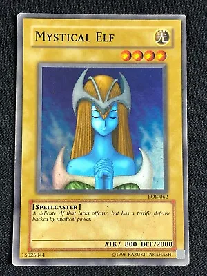 Yugioh Mystical Elf Lob-062 Super Hp/creases • $2.75