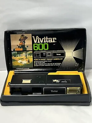 Vintage Vivitar 600 Point'N Shoot Pocket Camera Kit • $11.99