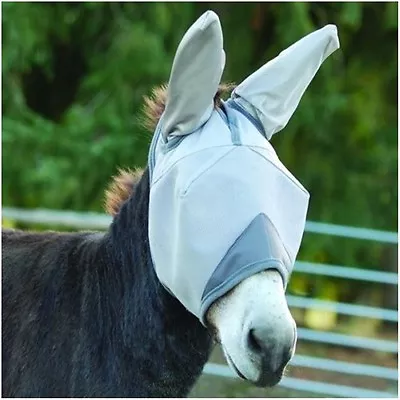 CASHEL CRUSADER MULE DONKEY FLY MASK For HORSE WITH LONG EARS Sun Protection • $34.99