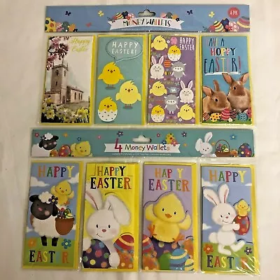 Easter Money Wallets Cards With Envelopes - Pack Of 4 & Choice Of Designs • £3.49