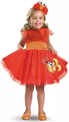 Frilly Elmo Sesame Street Red Monster Fancy Dress Up Halloween Child Costume • $43.57