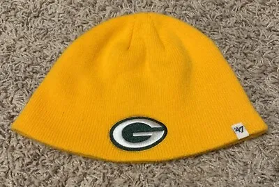 Green Bay Packers Winter Hat/Beanie ‘47 Brand NFL Team Apparel One Size Gold • $12.95