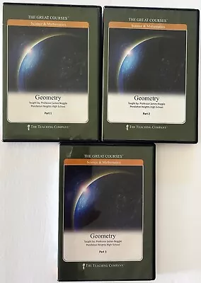 The Great Courses: Geometry Part 1 2 3 + Workbook (6-DVD Set Book 1994) • $34.90