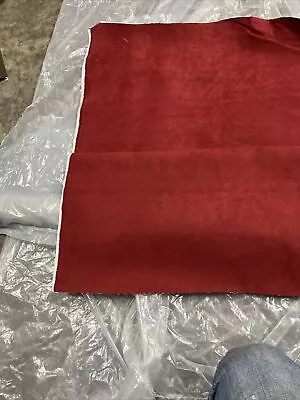 Micro Suede Fabric BY THE YARD 58” Width For Upholstery  (red) • $12.99