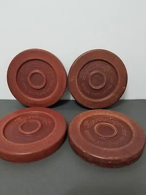 4 Vintage 6” Shuffleboard Pucks  • $24.99