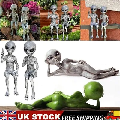 £7.98 • Buy Outer Space Alien Ornaments Garden Resin Statue Figurine Home Decoration