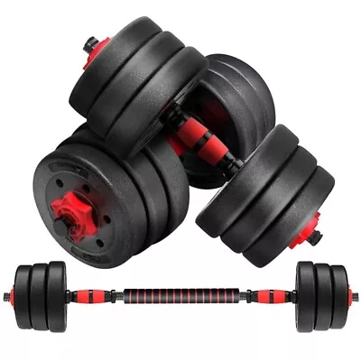 Verpeak Adjustable Rubber Dumbbell For Home Gym Weight Lifting 10kg • $64.45