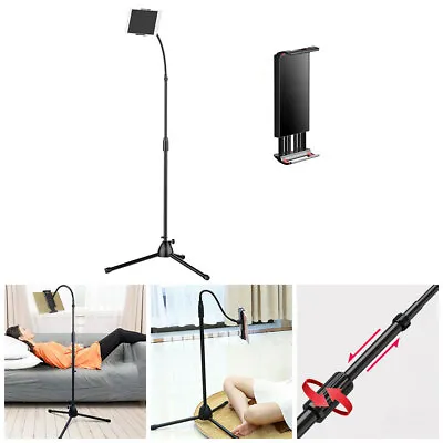 Tripod Floor Stand Holder Adjustable Gooseneck For IPad IPhone Tablet Universal • £16.99