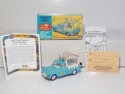 £89.99 • Buy NEW Corgi Toys Ford Thames Wall's Ice Cream Musical Van Boxed COA Truck Car MINT