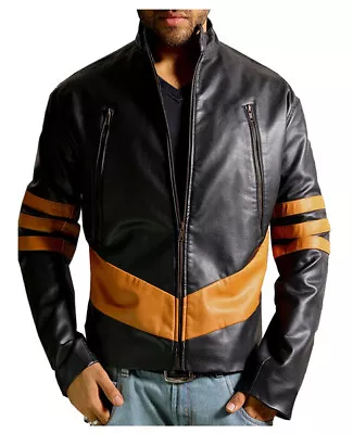 X Men Origins Wolverine Leather Jacket Hugh Jackman Halloween Cosplay Costume • $119.99