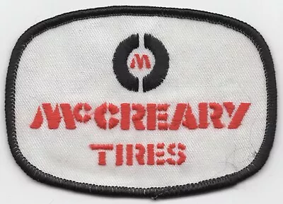 McCREARY TIRES Vintage Embroidered Patch White Field W/ Black Border Logo • $4.99