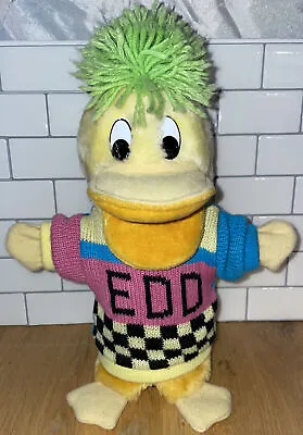 Edd The Duck Puppet With Knit Jumper Bbc Vintage 1990 Working Squeaker 8.5” Vgc  • £34.99