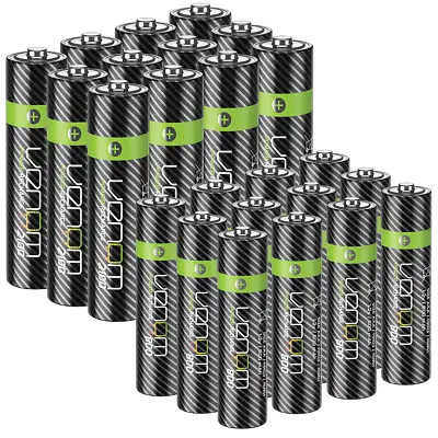 Venom Rechargeable Batteries - AA / AAA High Capacity Long Lasting NiMH Battery • £79.99