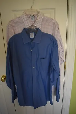 Lot Of Two Brooks Brothers Dress Shirts 16.5 34 • $26